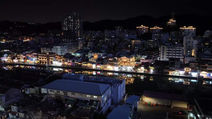 厦门沙坡尾夜景航拍厦港码头厦门老城区风光