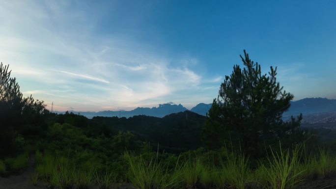 天门山 延时 日转夜 4K  张家界