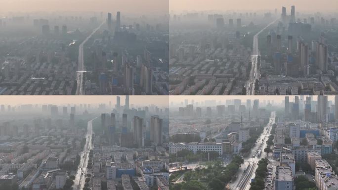 4K原素材-航拍银川北京中路