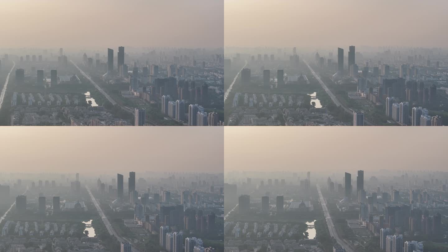4K原素材-航拍银川北京中路