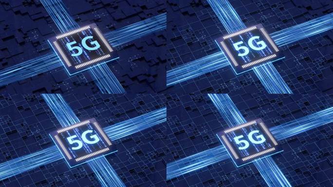 5G科技感芯片电路数字大数据电路板光线