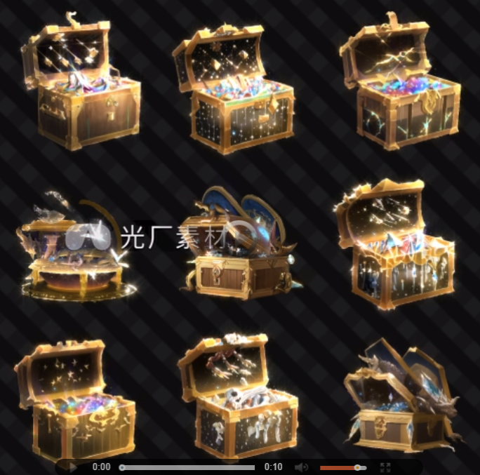 9个砖石宝箱5-带AE工程文件-带mov