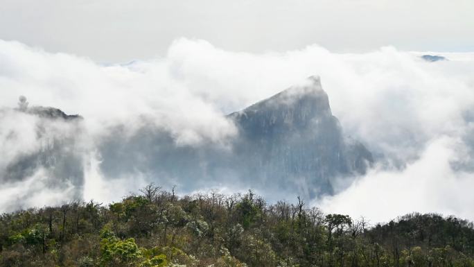 天门山 延时 云瀑 翻山云 4K