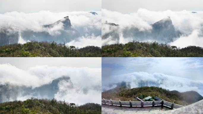 天门山 延时 云瀑 翻山云 4K