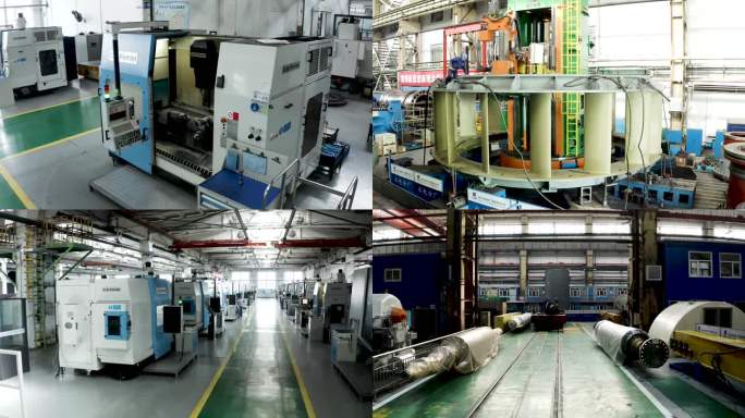 工业生产 机械设备 车间工人