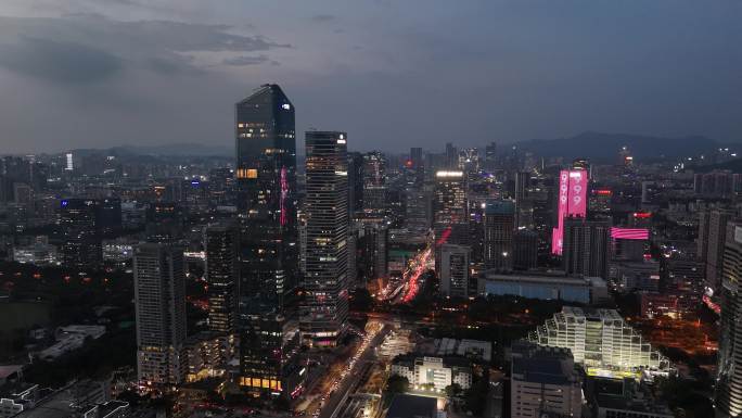 深圳南山区软件产业园 地标夜景