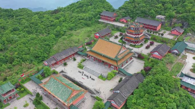 天门山寺  航拍 4K 张家界