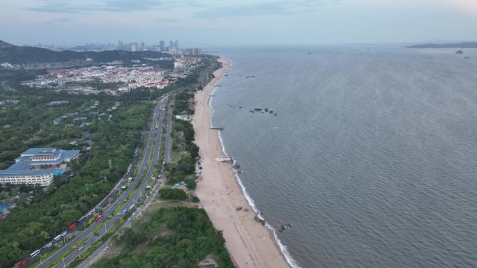 厦门黄厝塔头金沙湾海岸线航拍环岛南路风光