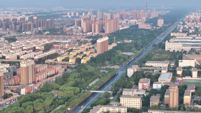 4K原素材-航拍银川北京西路