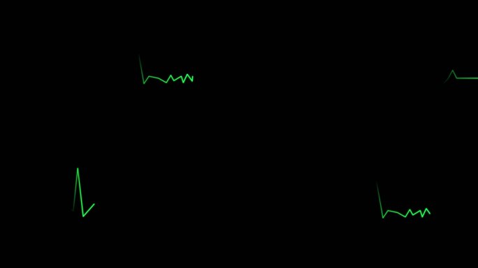 心电图绿1带透明通道