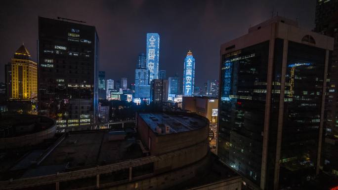 南京 新街口 商圈 夜景