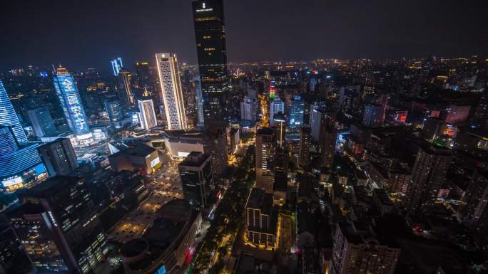 南京 新街口 商圈 夜景