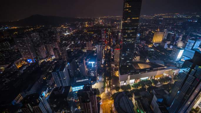 南京 新街口 商圈 夜景