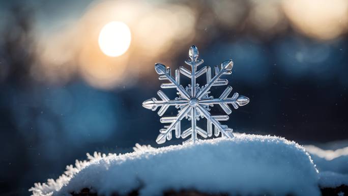 冰晶雪花背景10