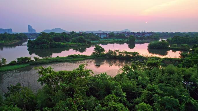 下渚湖日出