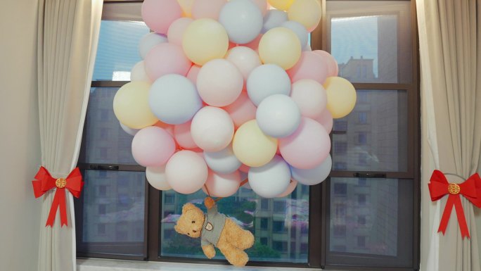 气球小熊装饰布置结婚婚礼