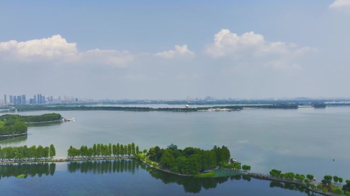 武汉东湖风景区夏季自然风光