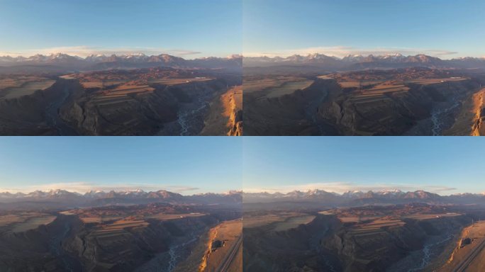 【正版4K素材】航拍新疆安集海大峡谷9