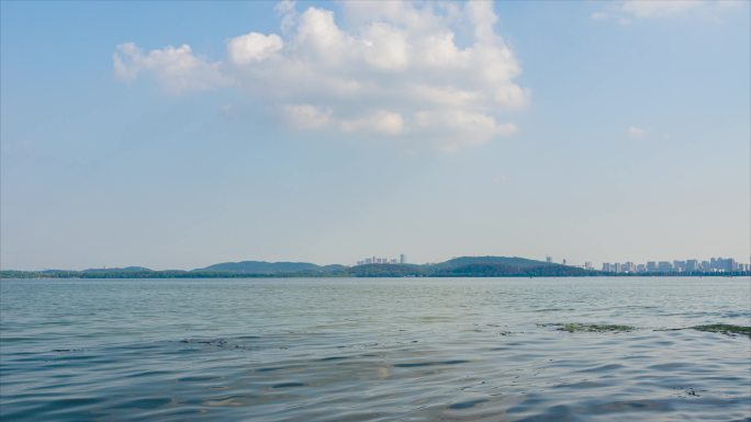 武汉东湖风景区夏季自然风光