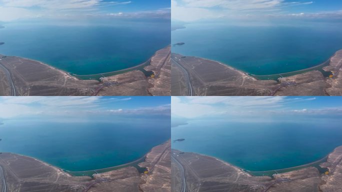 【正版4K素材】航拍新疆赛里木湖2
