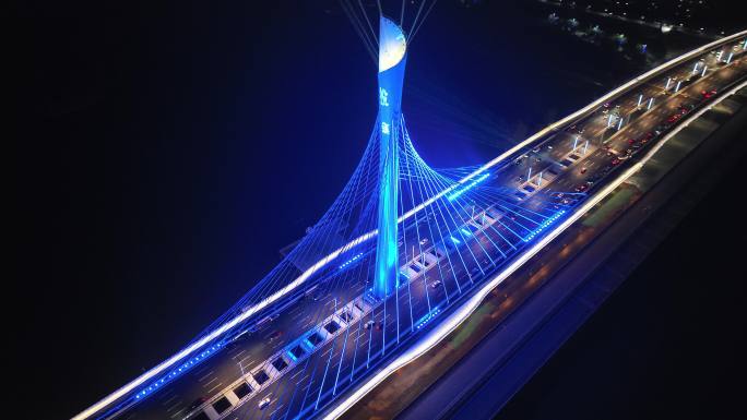 滹沱河大桥夜景