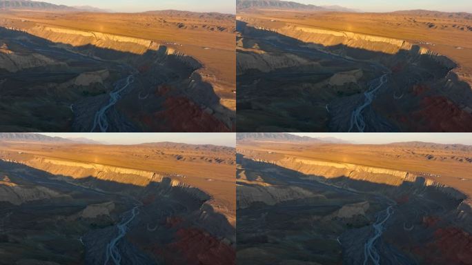 【正版4K素材】航拍新疆安集海大峡谷15