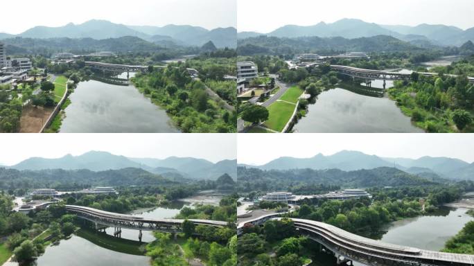 安吉中国竹子博览园博物馆航拍