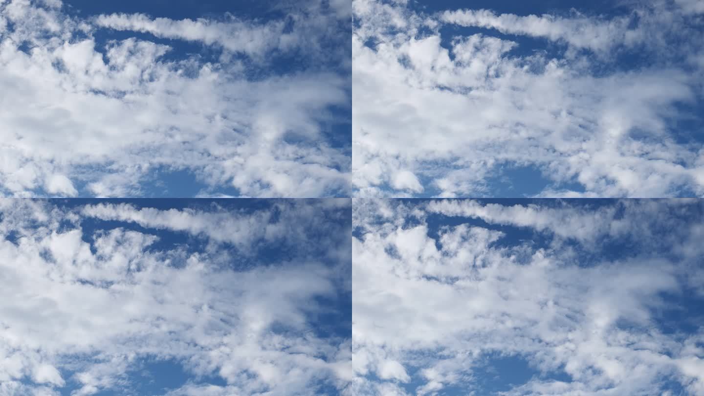 蓝天白云云团云层云彩云朵云海云絮