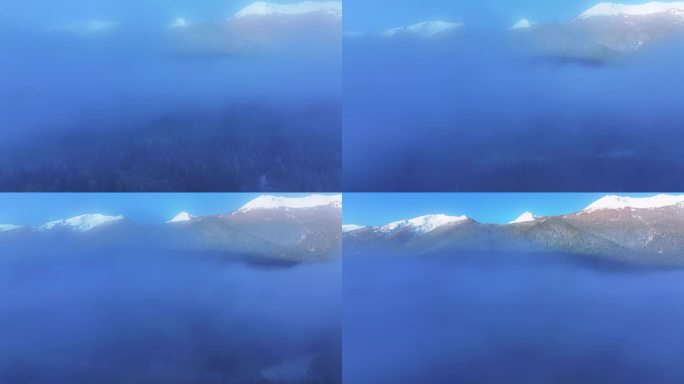 【正版4K素材】新疆喀纳斯冲破云雾