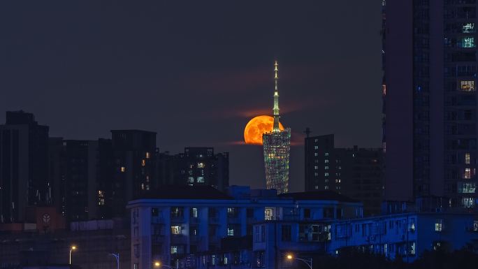 广州中秋超级月亮