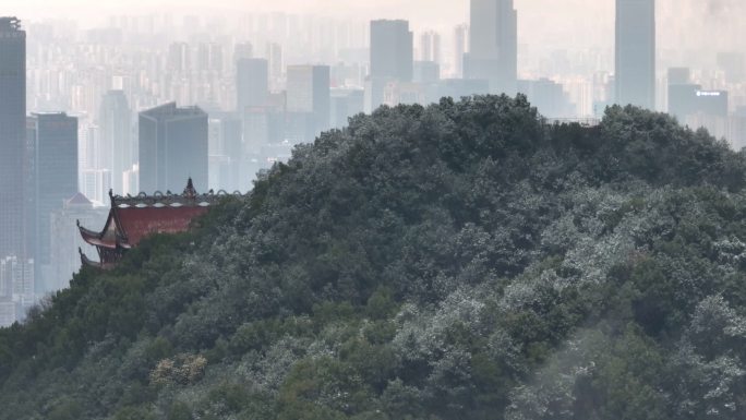 重庆南山老君洞，涂山寺雪景