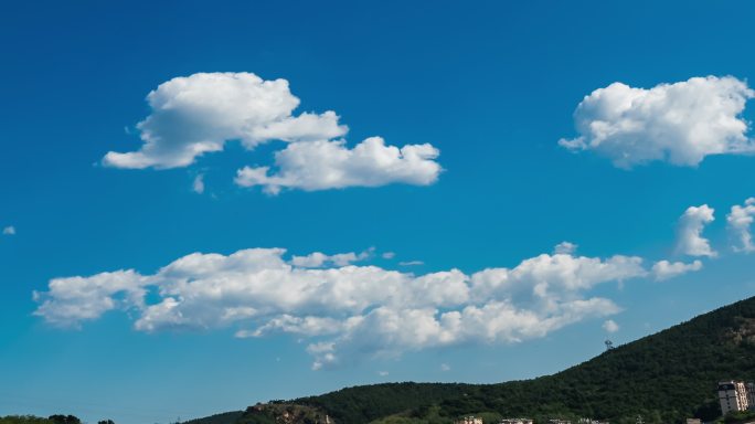 蓝天白云晴空通透天空实拍天空