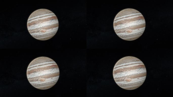 4K木星大气环流涌动流动