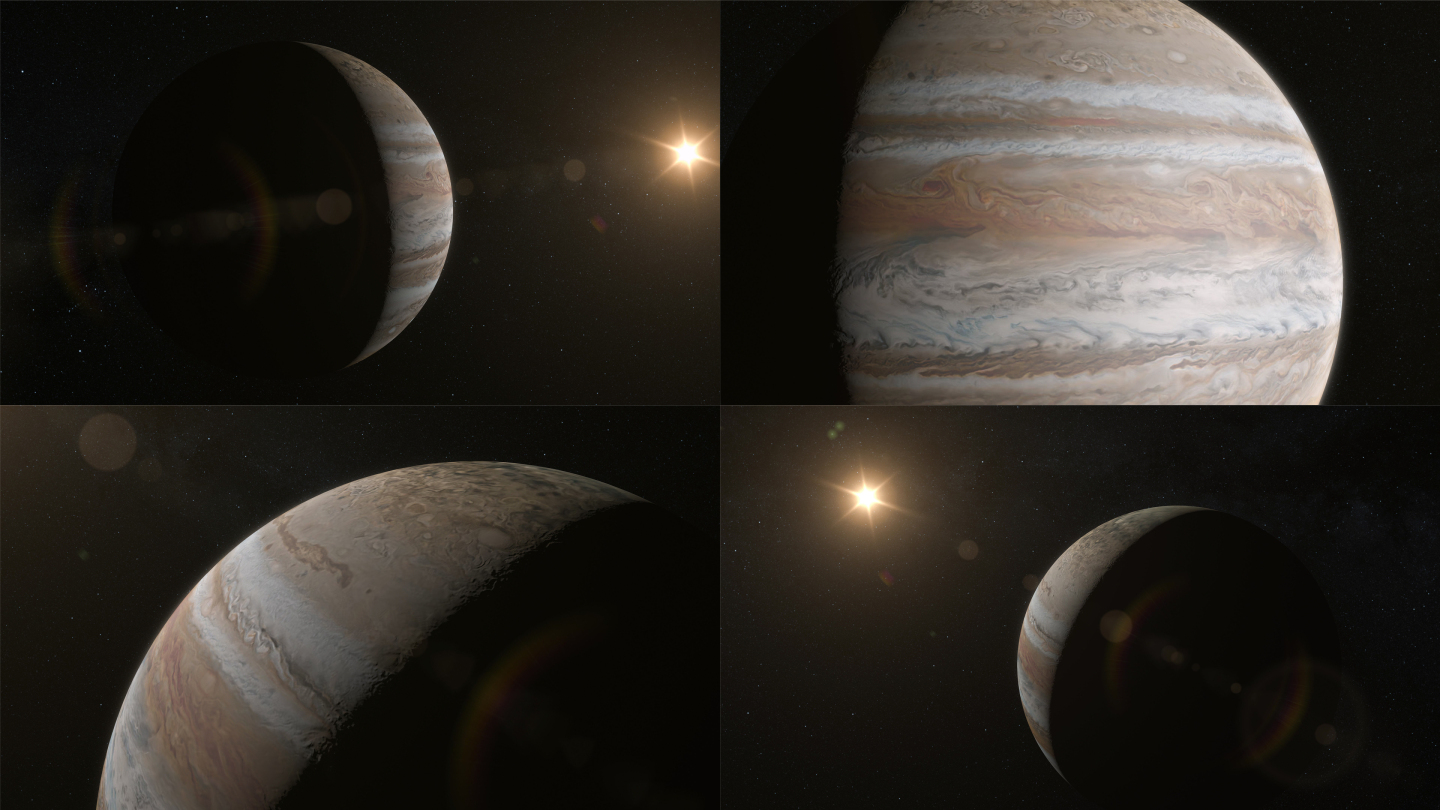 4K木星动态大气环流多镜头