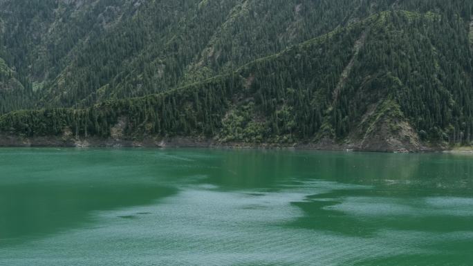 碧绿湖水大龙池