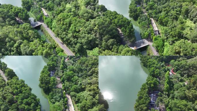 惠州红花湖单车骑行航拍