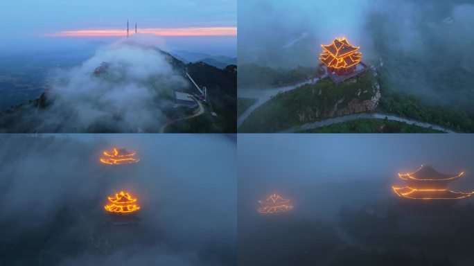 老乐山夜景云海