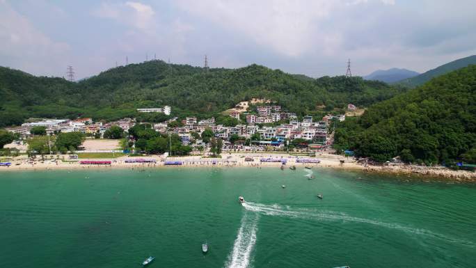 深圳官湖海边度假村航拍