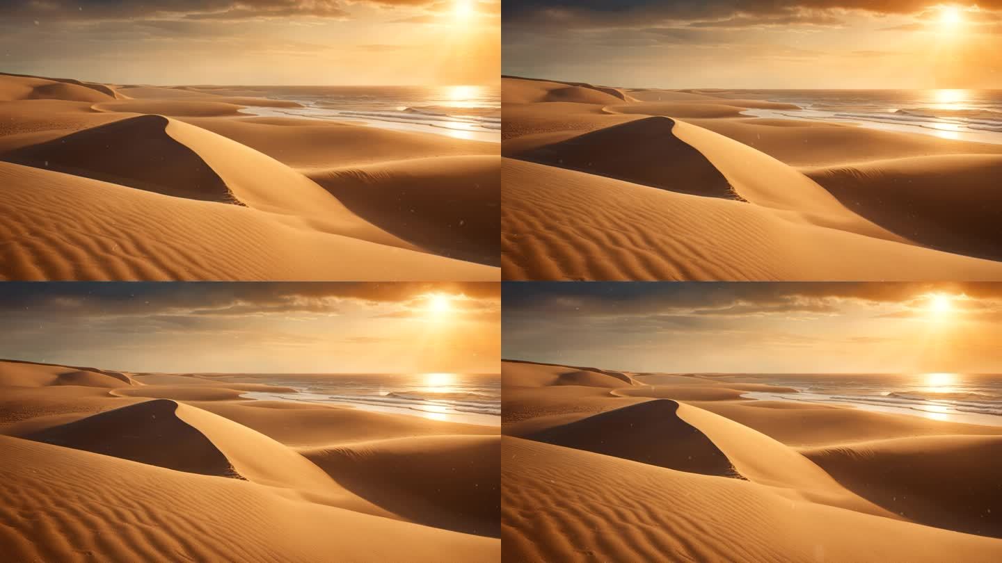 沙漠沙堆沙砾背景08
