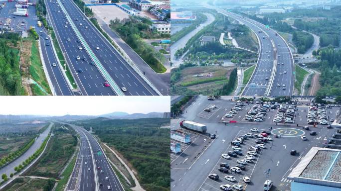 国庆节 节假日高速公路拥堵返程高峰