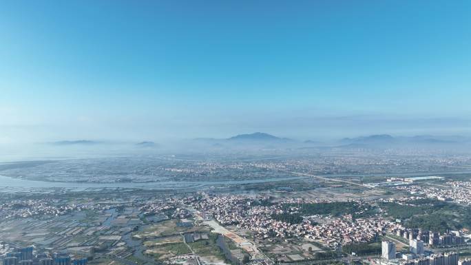 漳州市龙海区大景航拍角美镇漳州台商投资区