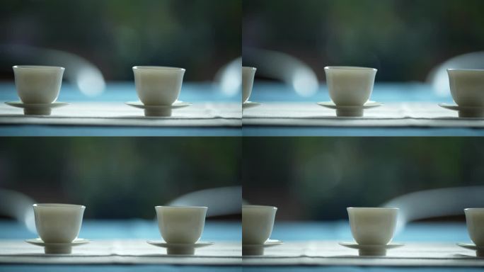 古色古香的茶具茶杯茶壶