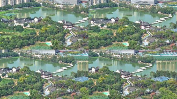 武汉动物园和墨水湖风光