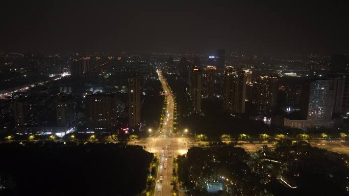 4K航拍江苏苏州昆山城市夜景