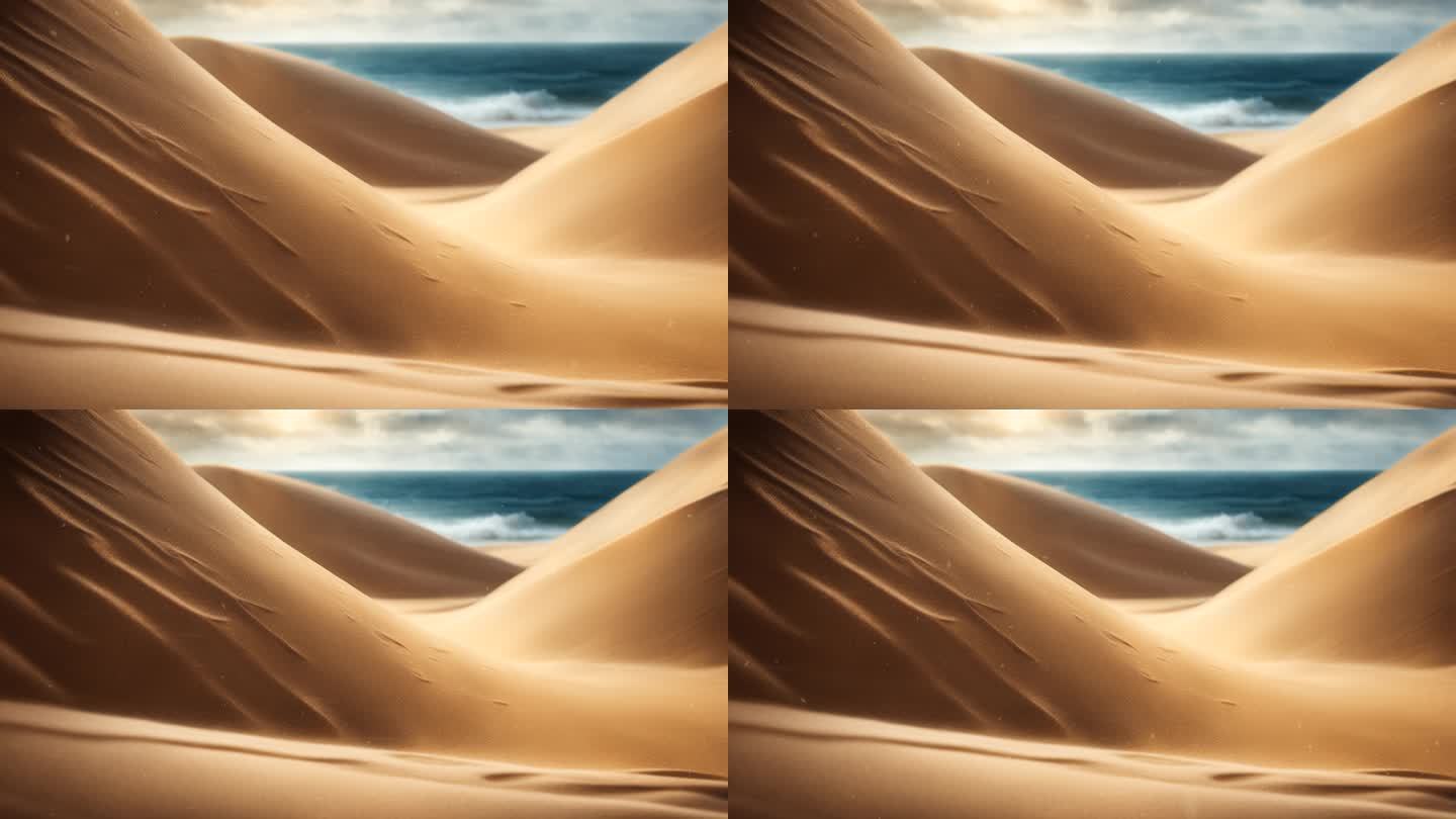 沙漠沙堆沙砾背景04