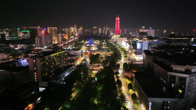 济南泉城广场夜景