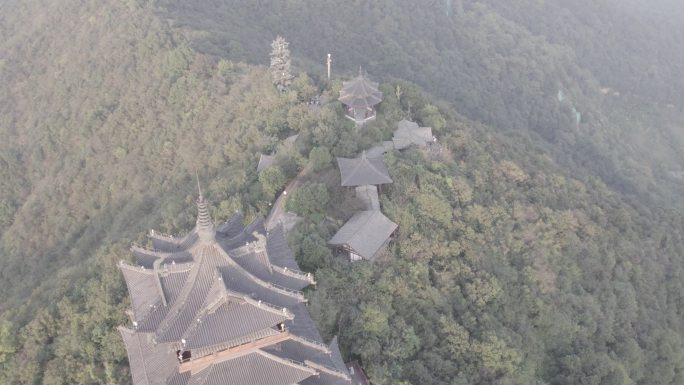 杭州俯瞰航拍素材