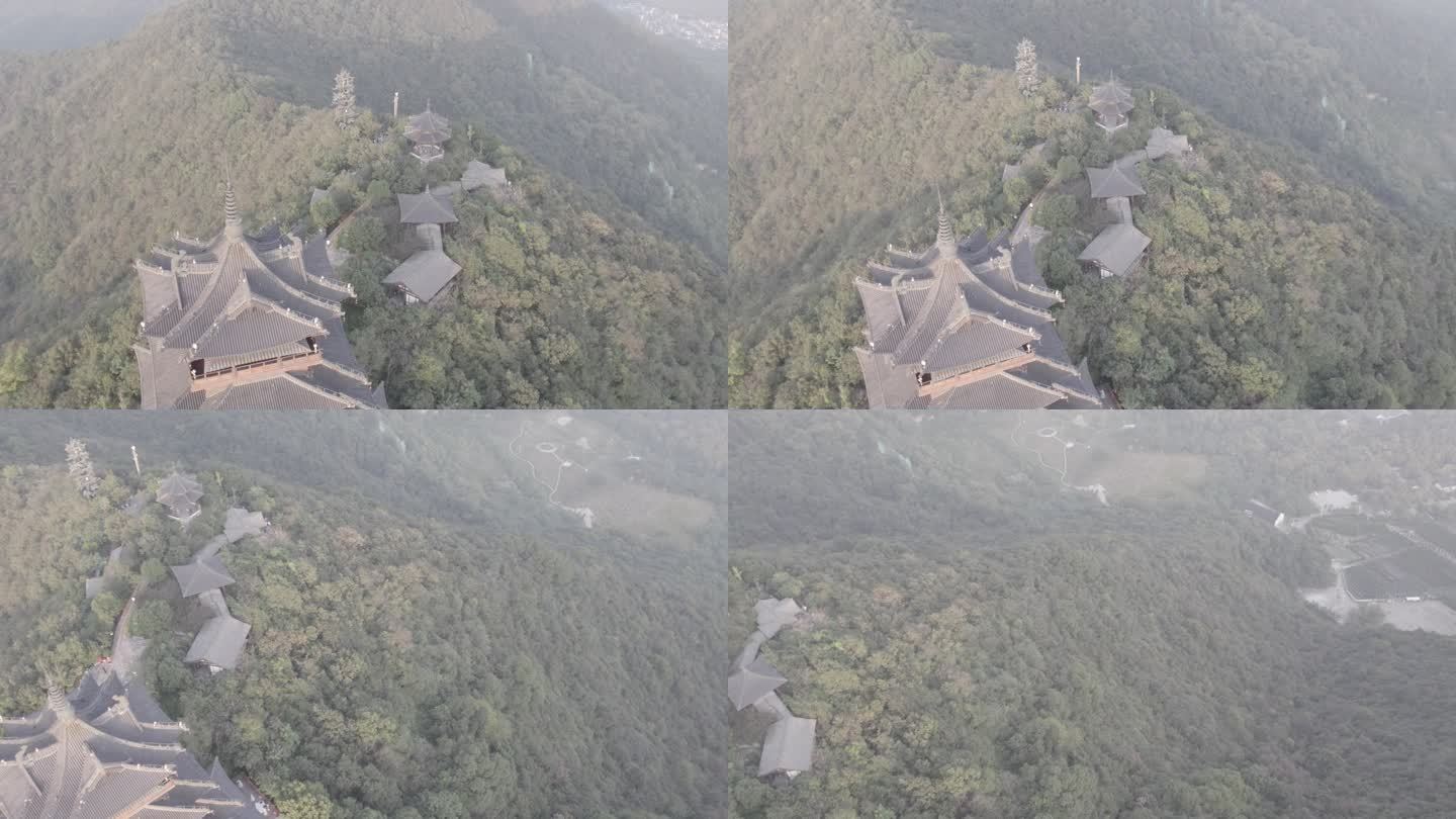 杭州俯瞰航拍素材