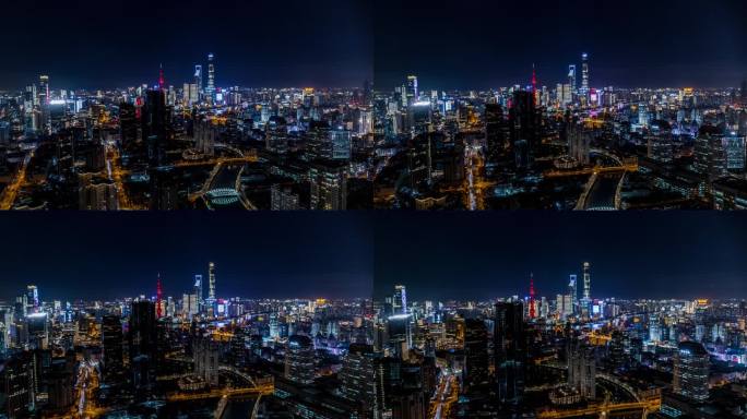 上海 陆家嘴 苏州河 苏河湾 夜景