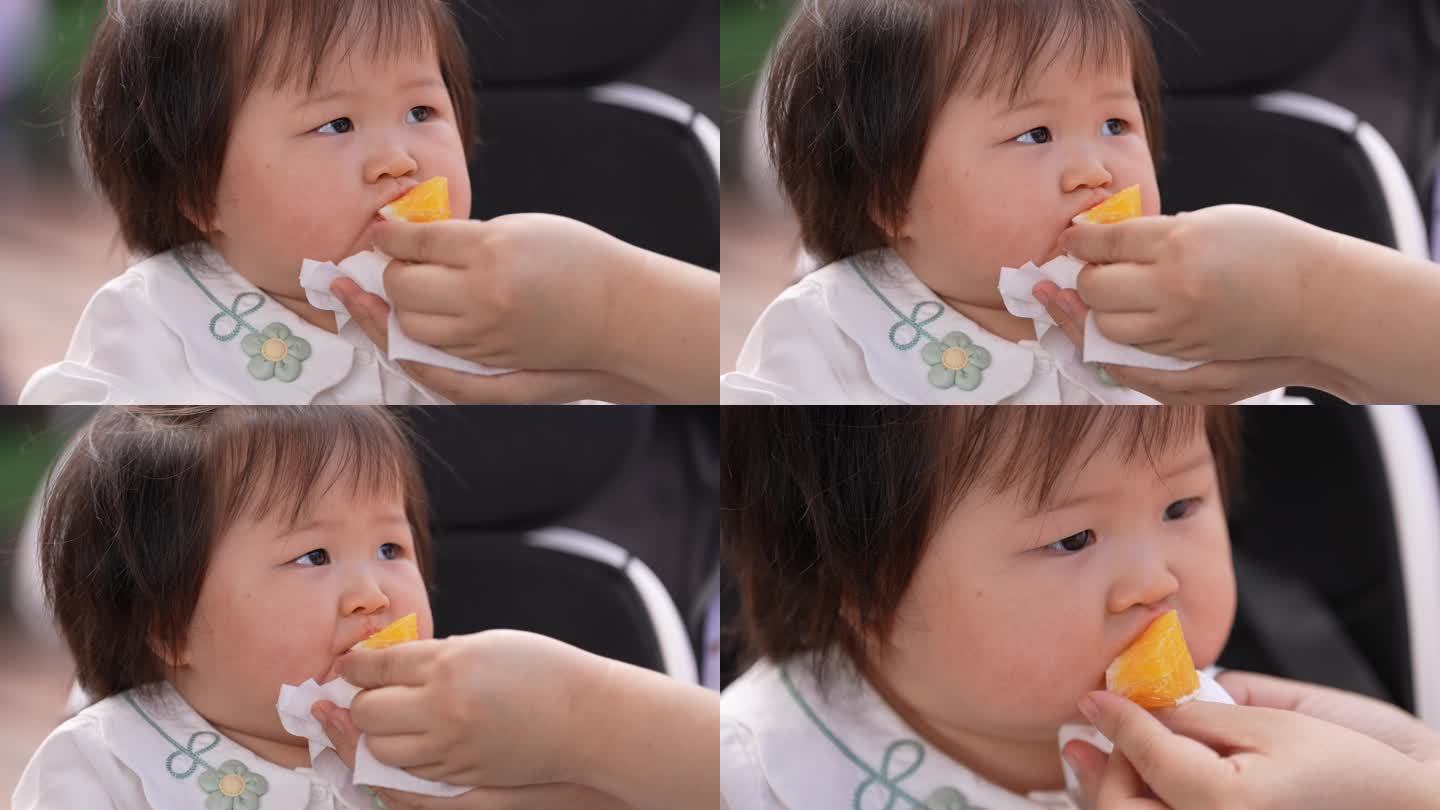 宝宝吃橙子